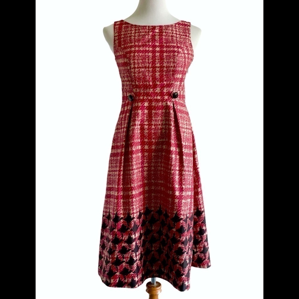 MERONA Houndstooth Fit and Flare Sleeveless Dress